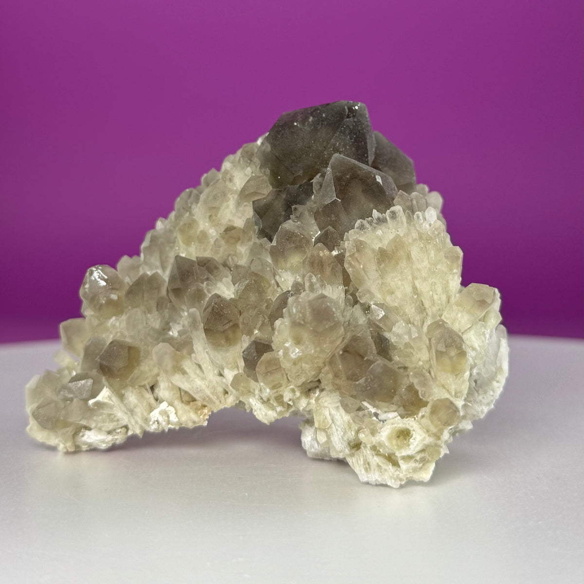 Pineapple Quartz Cluster – Smoky Quartz Misfit Crystal
