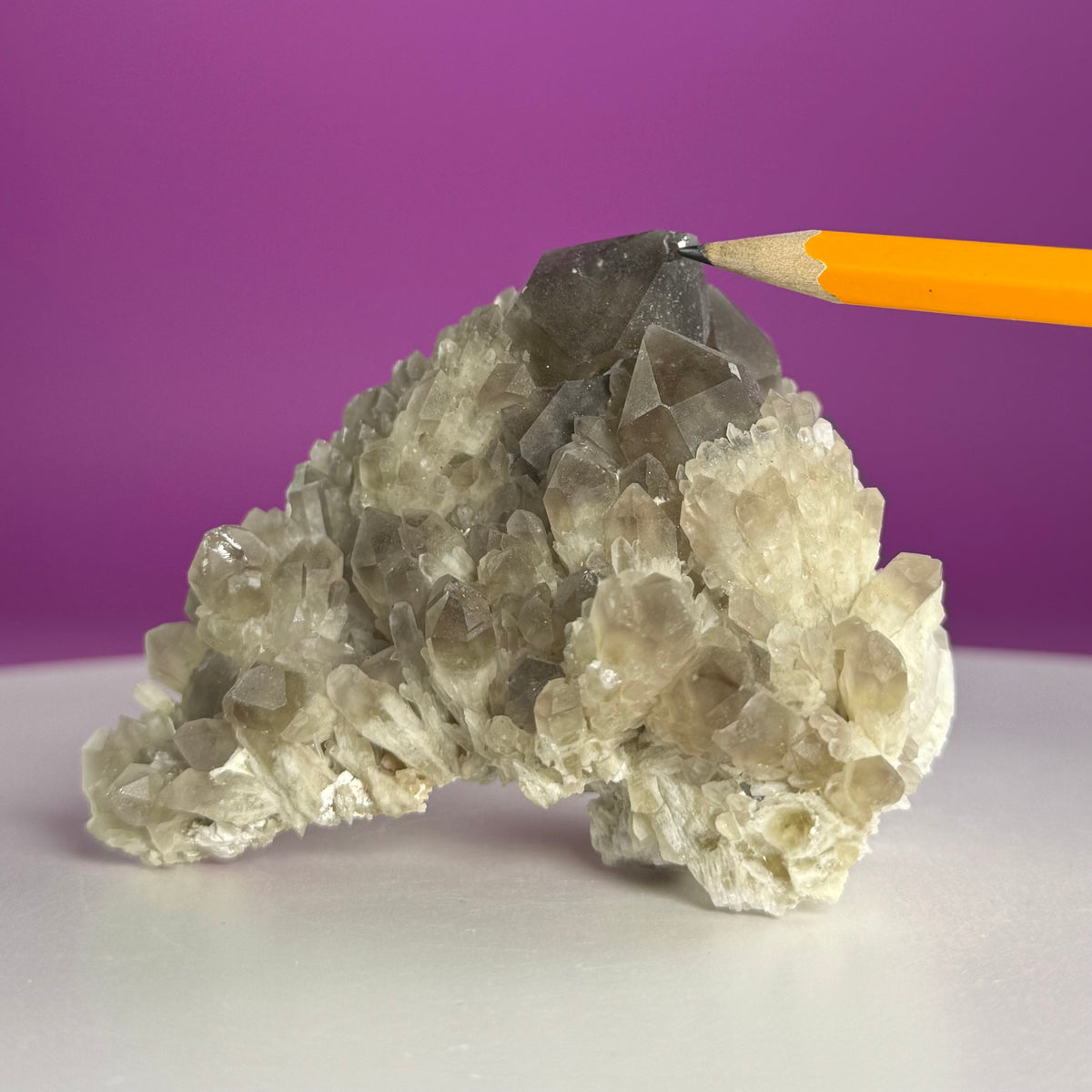 Pineapple Quartz Cluster – Smoky Quartz Misfit Crystal