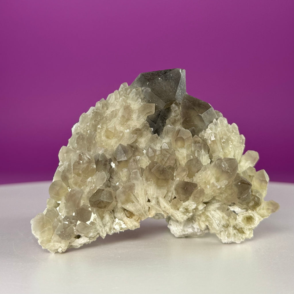 Pineapple Quartz Cluster – Smoky Quartz Misfit Crystal