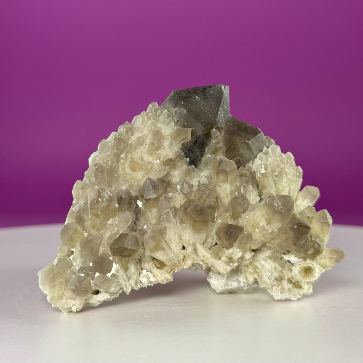 Pineapple Quartz Cluster – Smoky Quartz Misfit Crystal