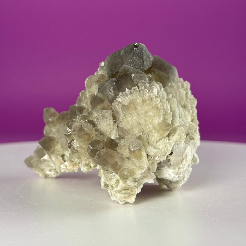 Pineapple Quartz Cluster – Smoky Quartz Misfit Crystal