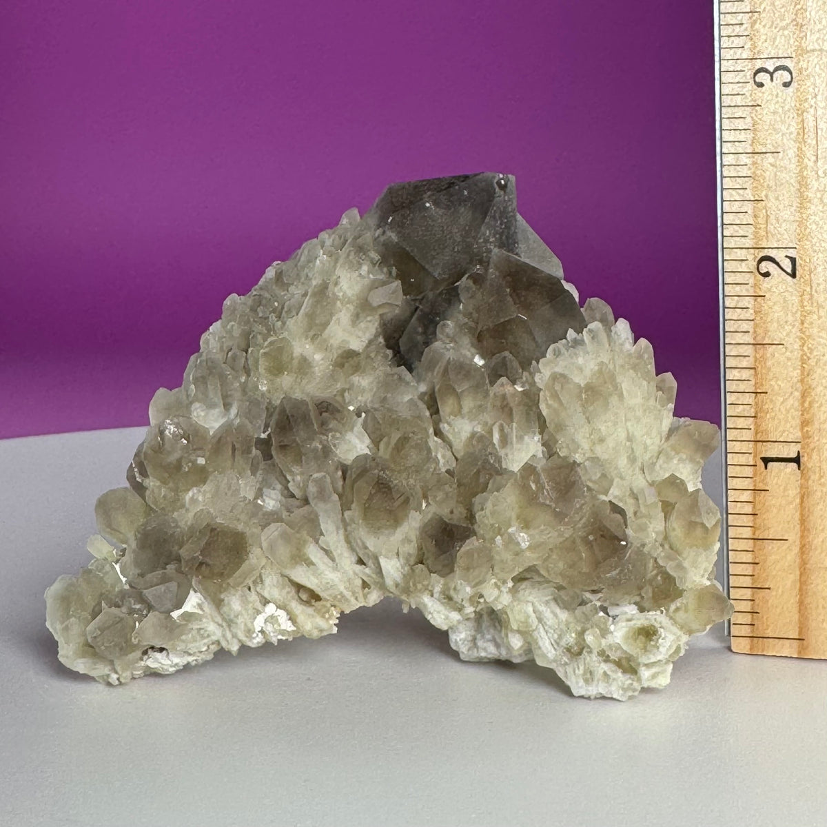Pineapple Quartz Cluster – Smoky Quartz Misfit Crystal