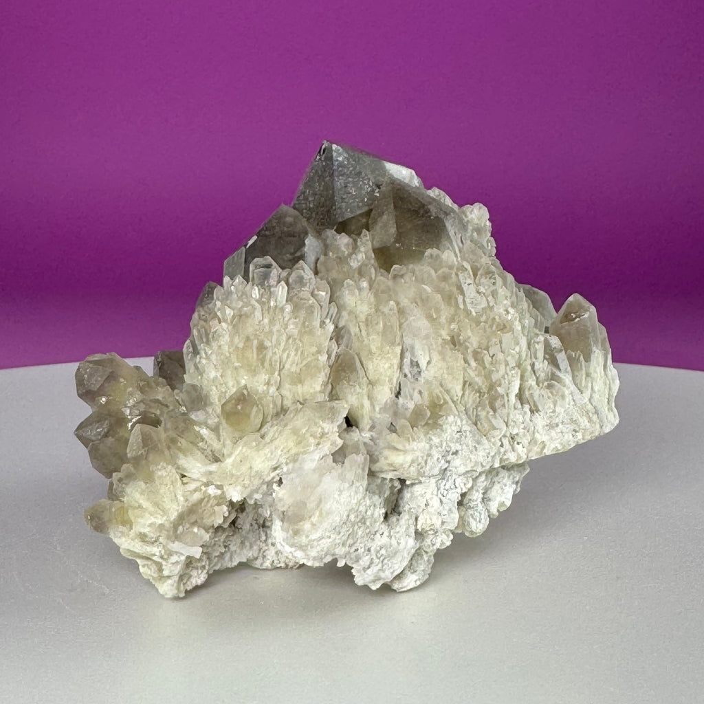Pineapple Quartz Cluster – Smoky Quartz Misfit Crystal