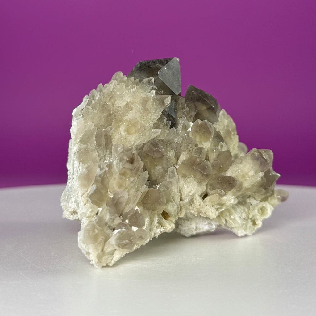 Pineapple Quartz Cluster – Smoky Quartz Misfit Crystal