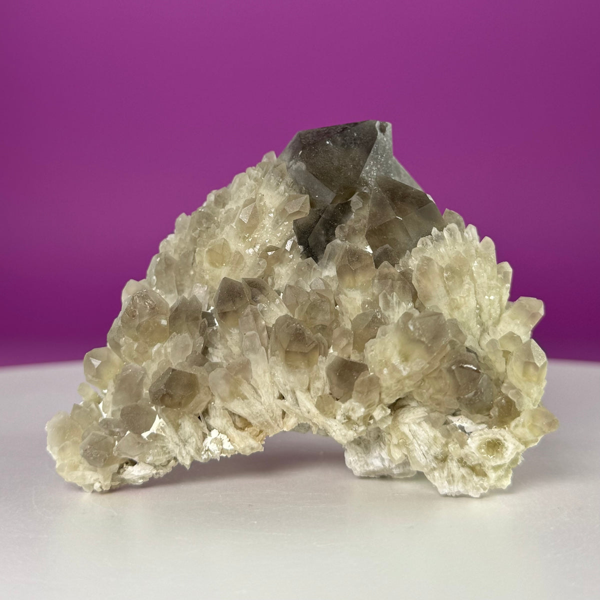 Pineapple Quartz Cluster – Smoky Quartz Misfit Crystal