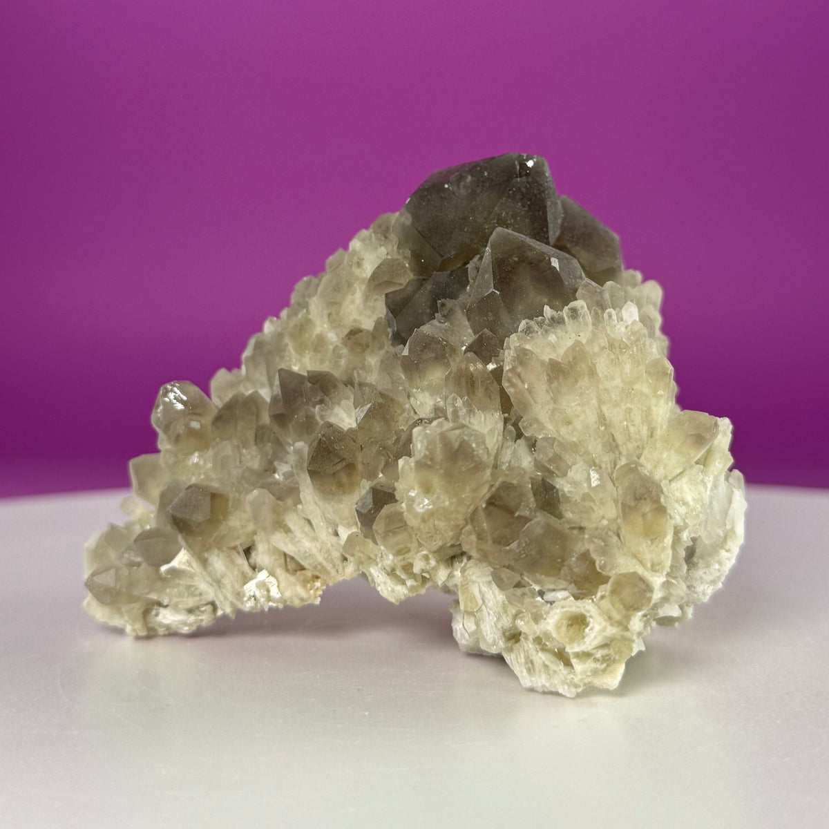 Pineapple Quartz Cluster – Smoky Quartz Misfit Crystal