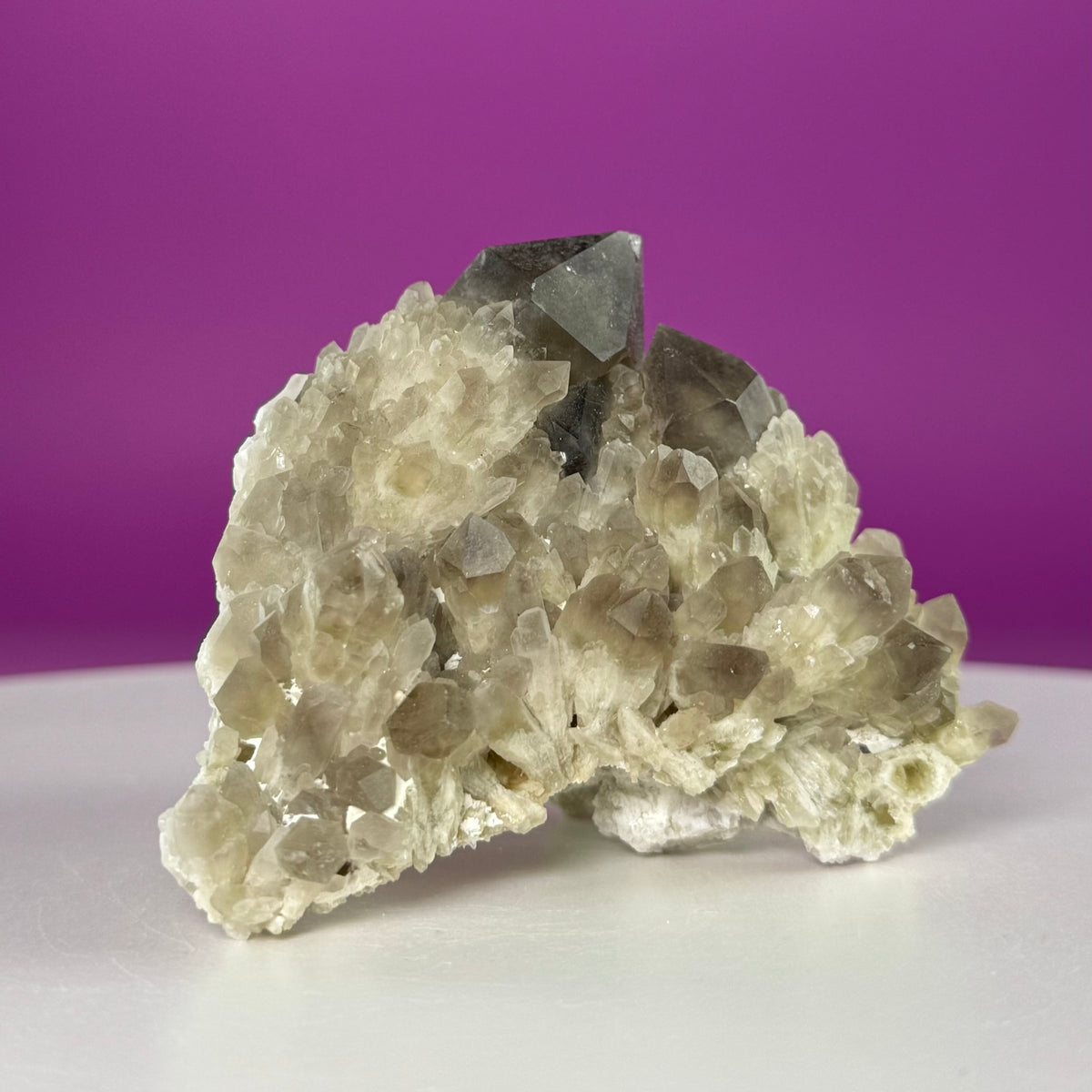 Pineapple Quartz Cluster – Smoky Quartz Misfit Crystal
