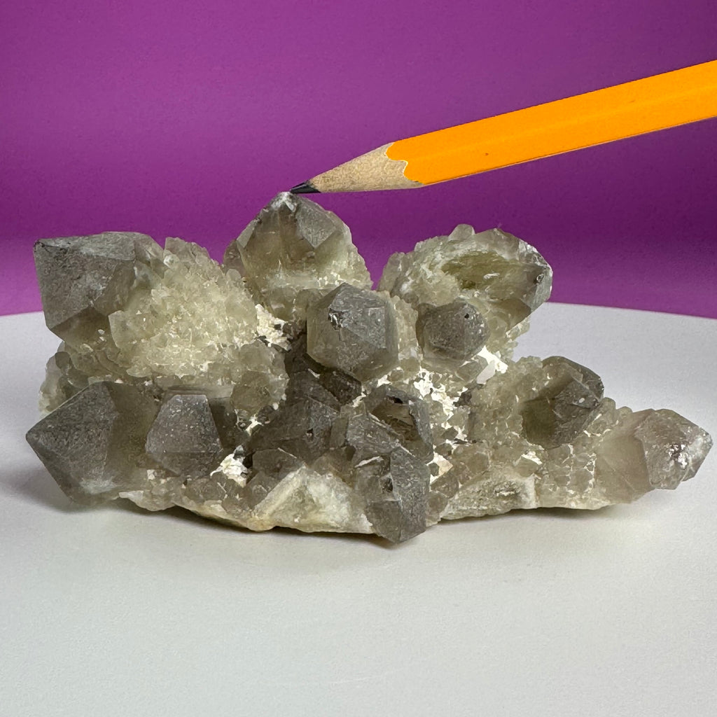 Pineapple Quartz Cluster – Natural Smoky Quartz Specimen