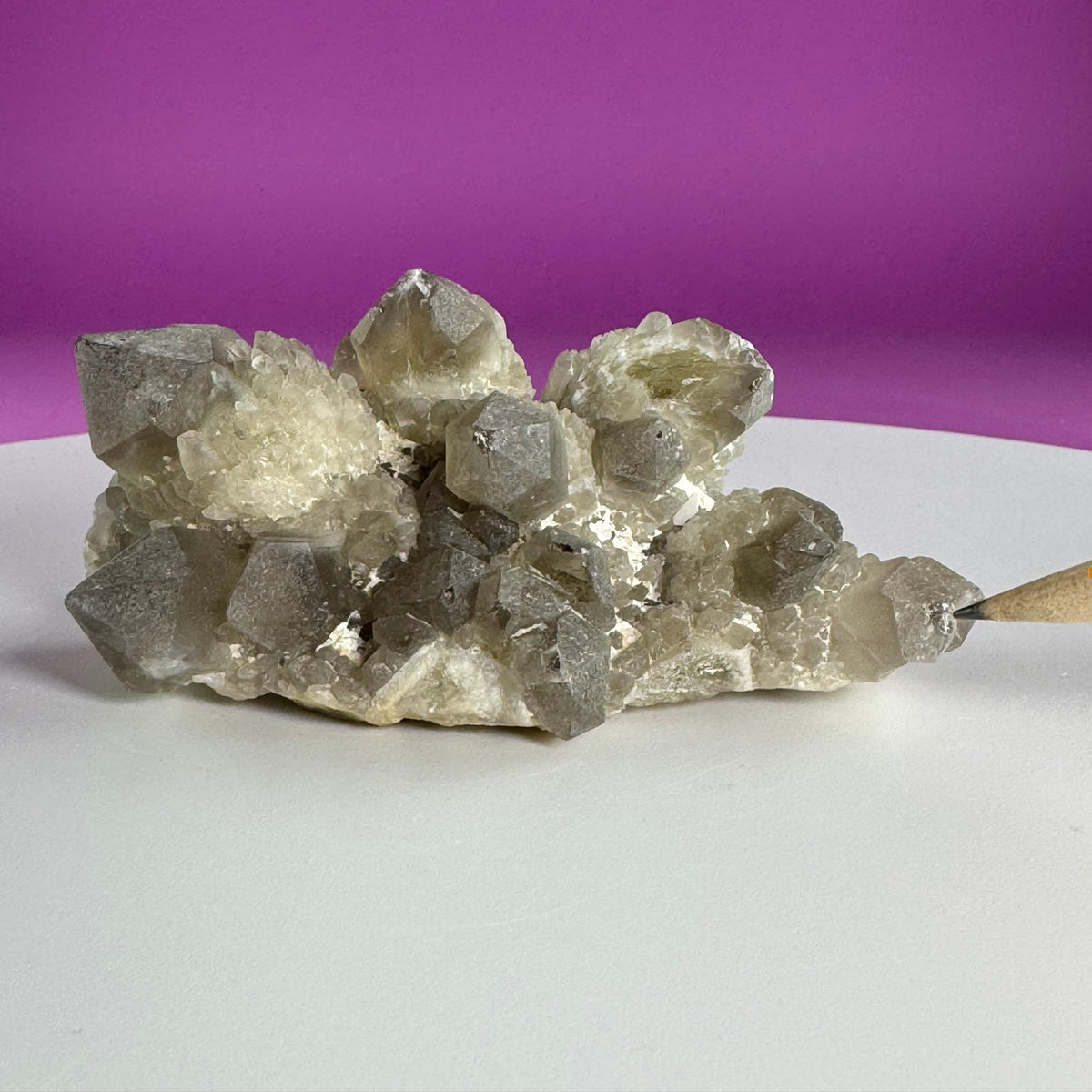 Pineapple Quartz Cluster – Natural Smoky Quartz Specimen