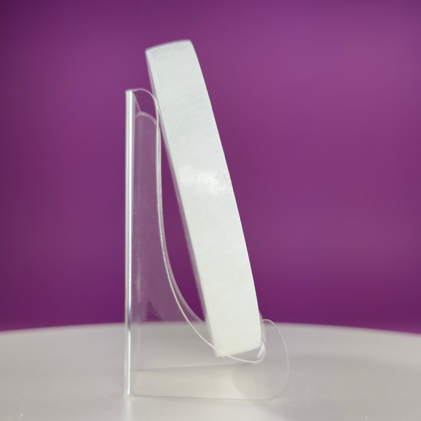 Selenite Sun Moon Charging Plate (Includes Acrylic Stand)