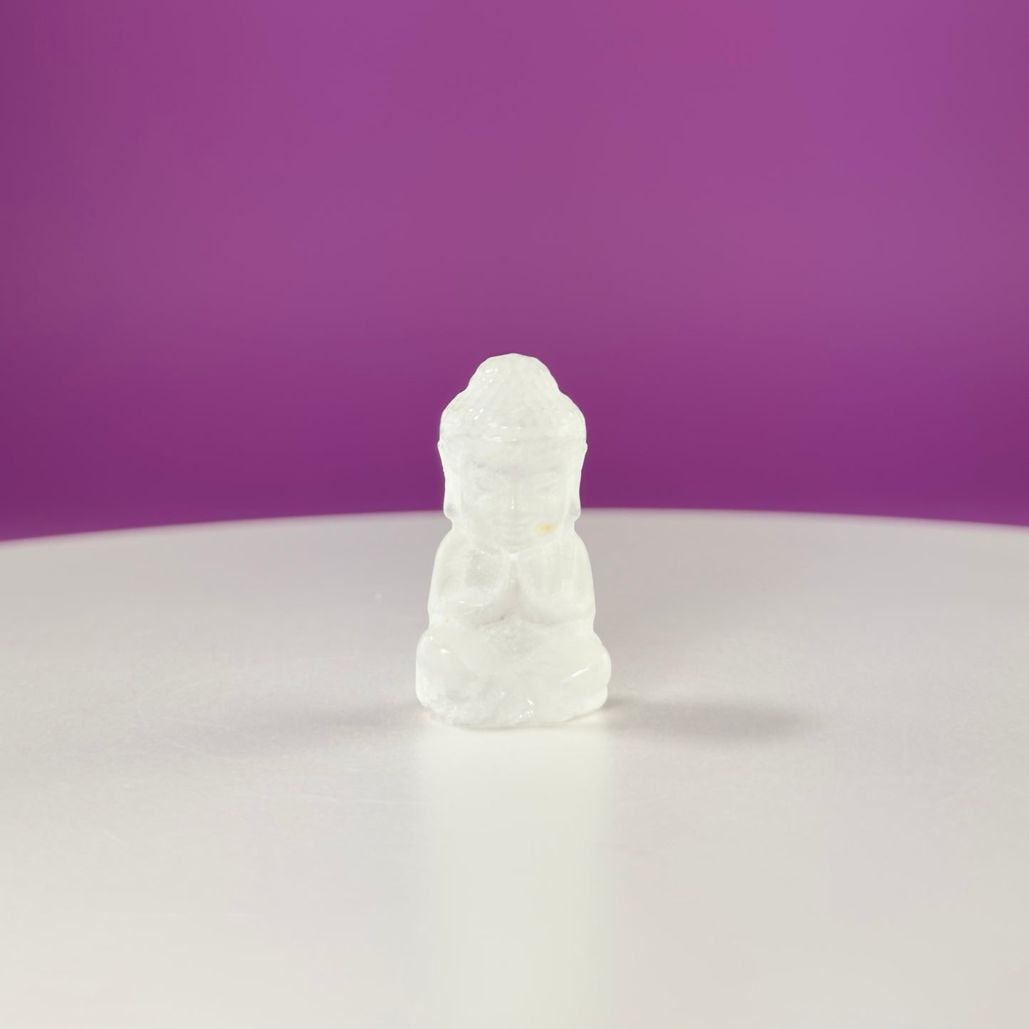 Crystal Baby Buddha Carving: Pocket-Sized Meditation Stone