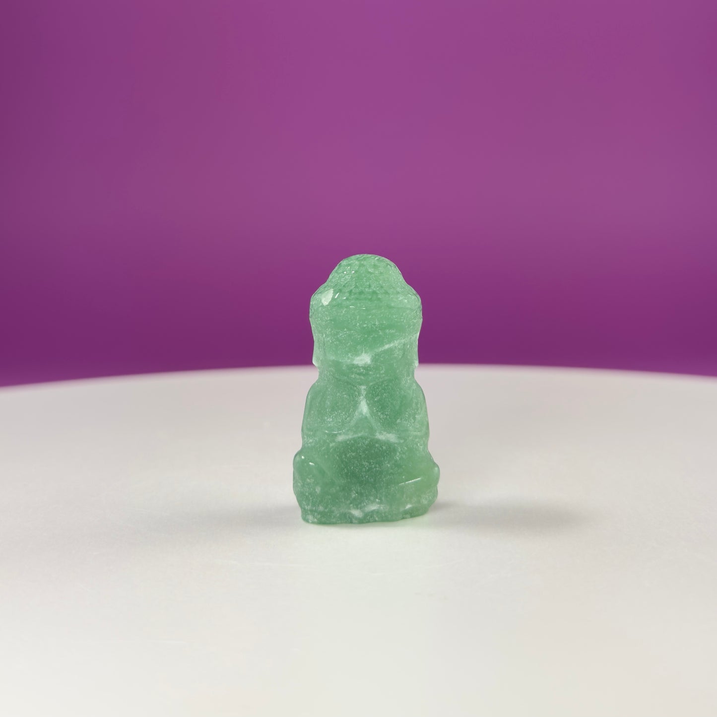 Crystal Baby Buddha Carving: Pocket-Sized Meditation Stone