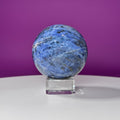 Sodalite Sphere with Glass Stand – Clarity & Intuition Crystal