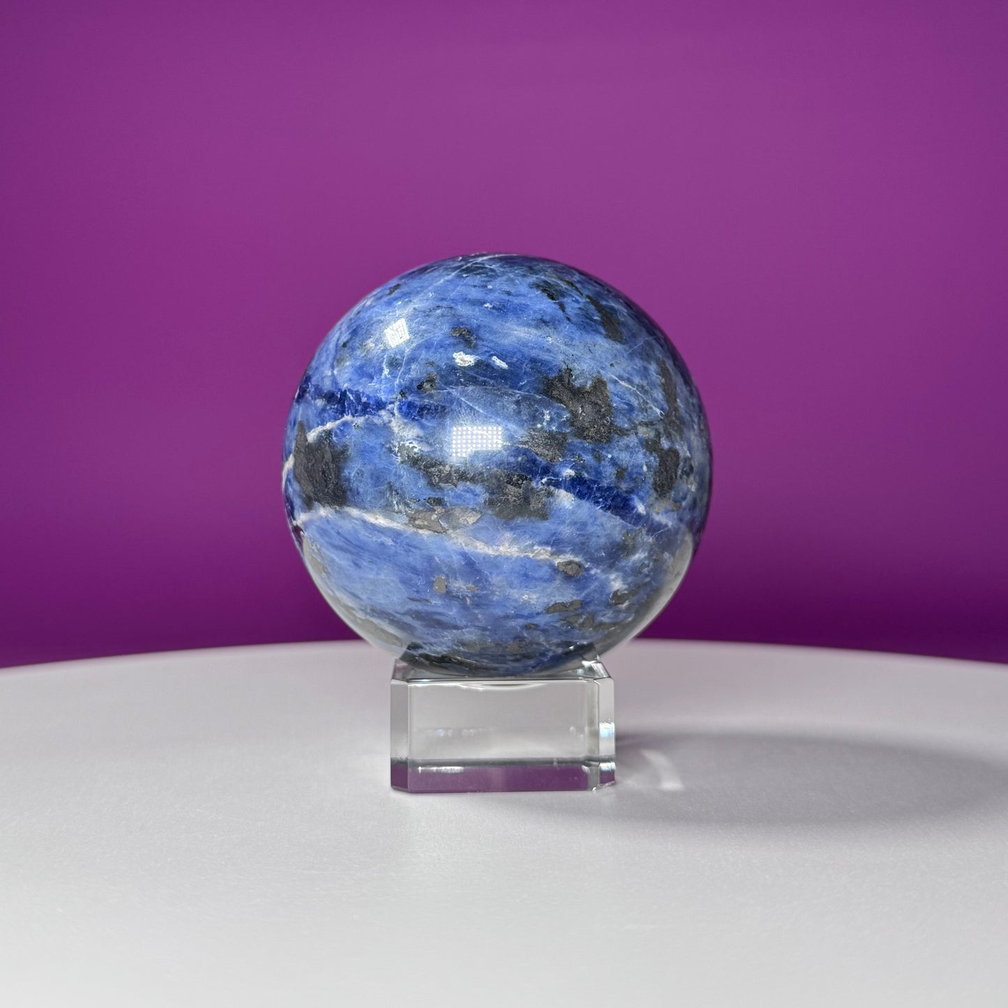 Sodalite Sphere (Includes Glass Stand)