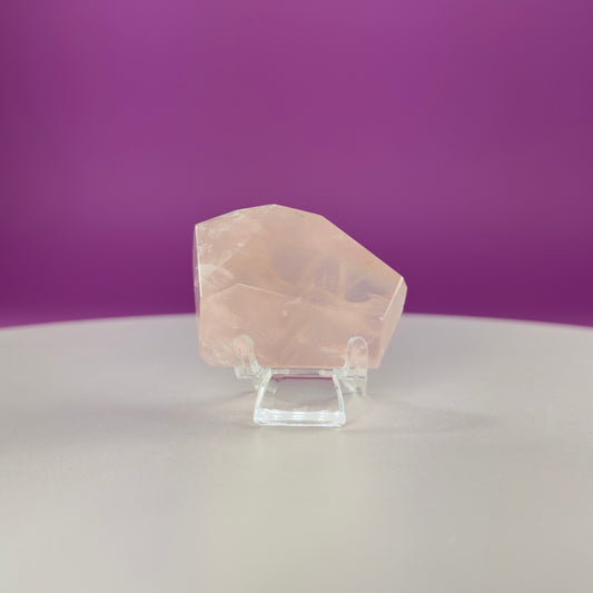 Rose Quartz Free Form (Brazil) (Includes Acrylic Stand)