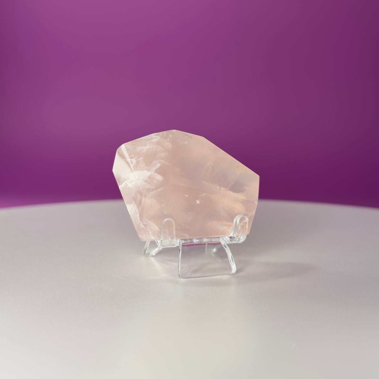 Rose Quartz Free Form (Brazil) (Includes Acrylic Stand)