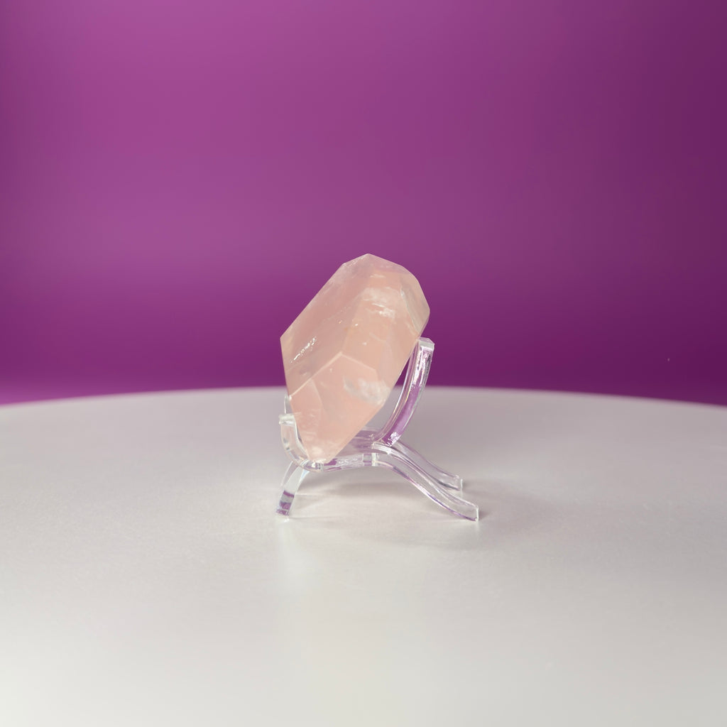 Rose Quartz Free Form (Brazil) (Includes Acrylic Stand)