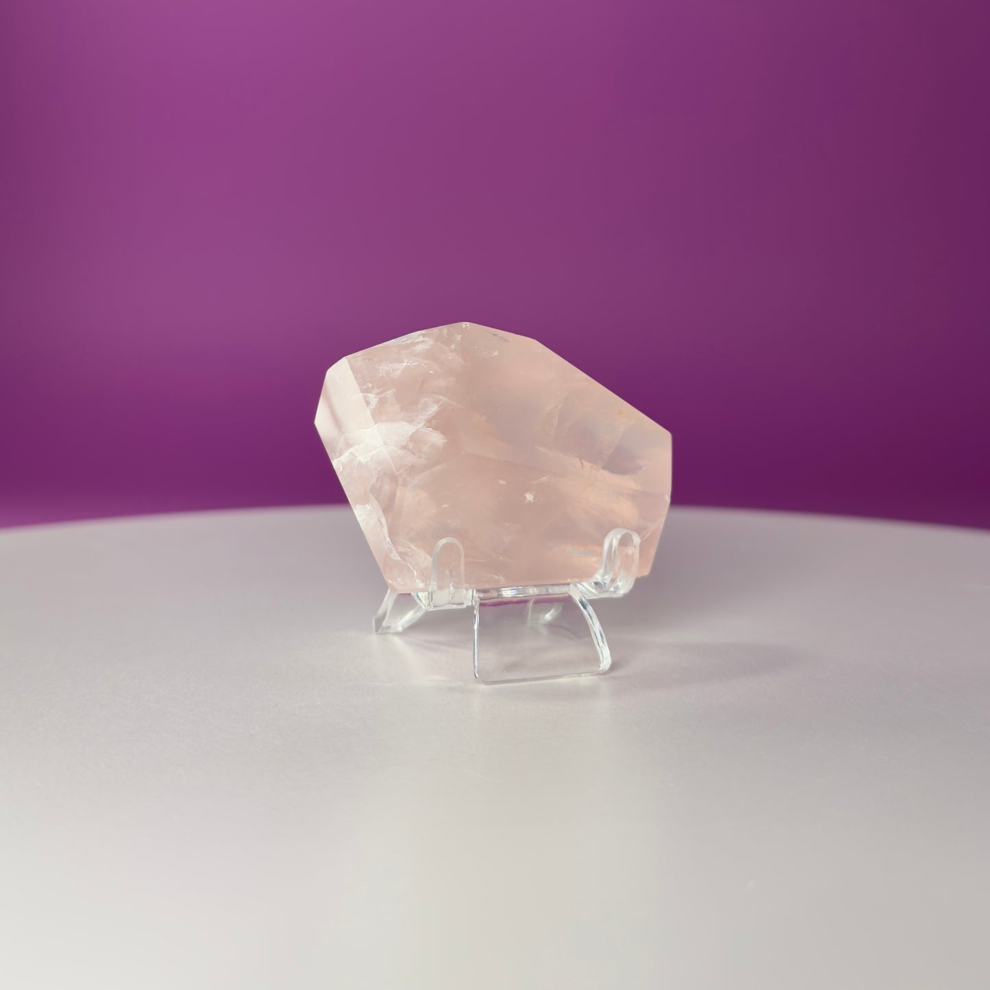 Rose Quartz Free Form (Brazil) (Includes Acrylic Stand)