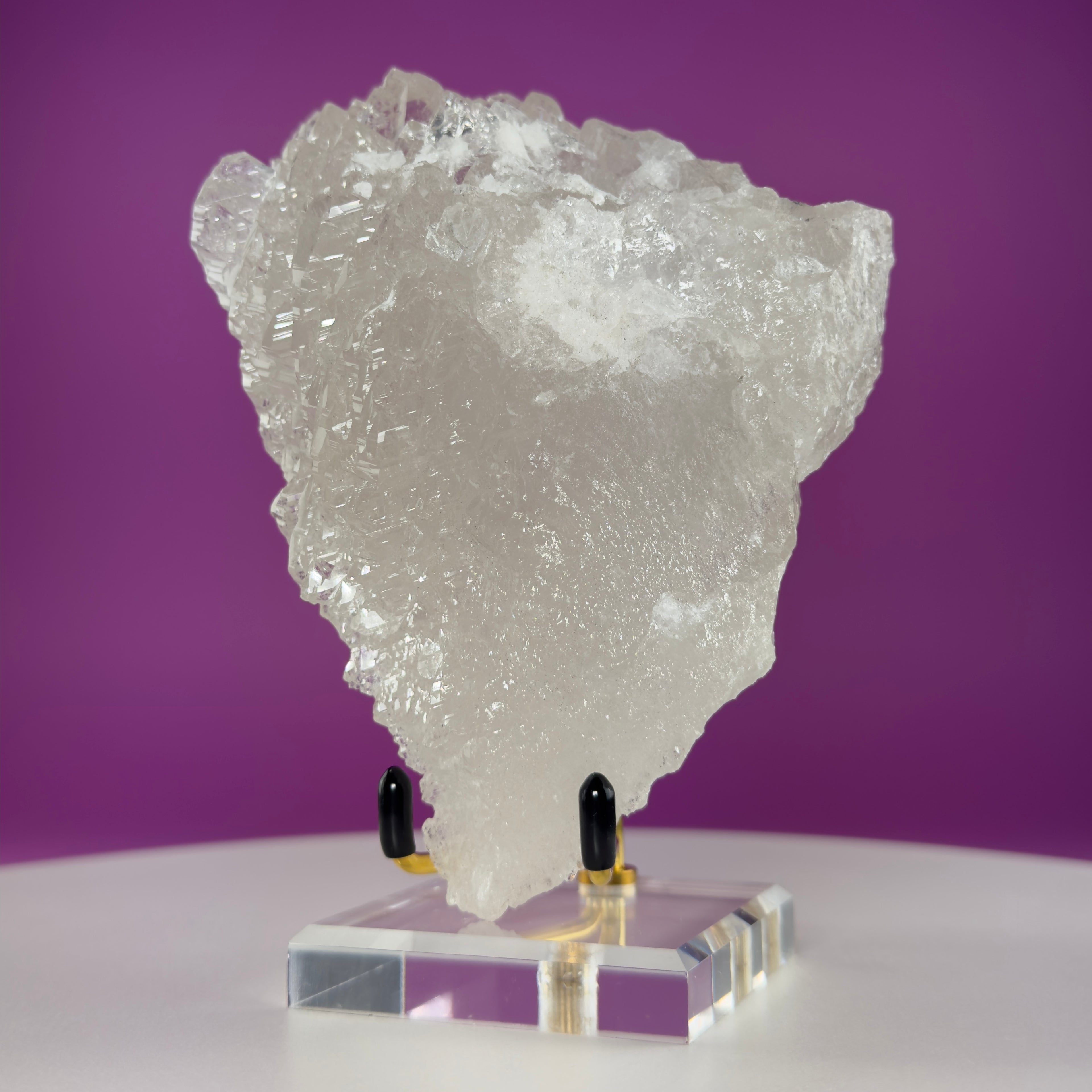 Collector Himalayan Elestial Quartz Cathedral Specimen • Skardu Pakistan • Large Natural Display Crystal with Stand