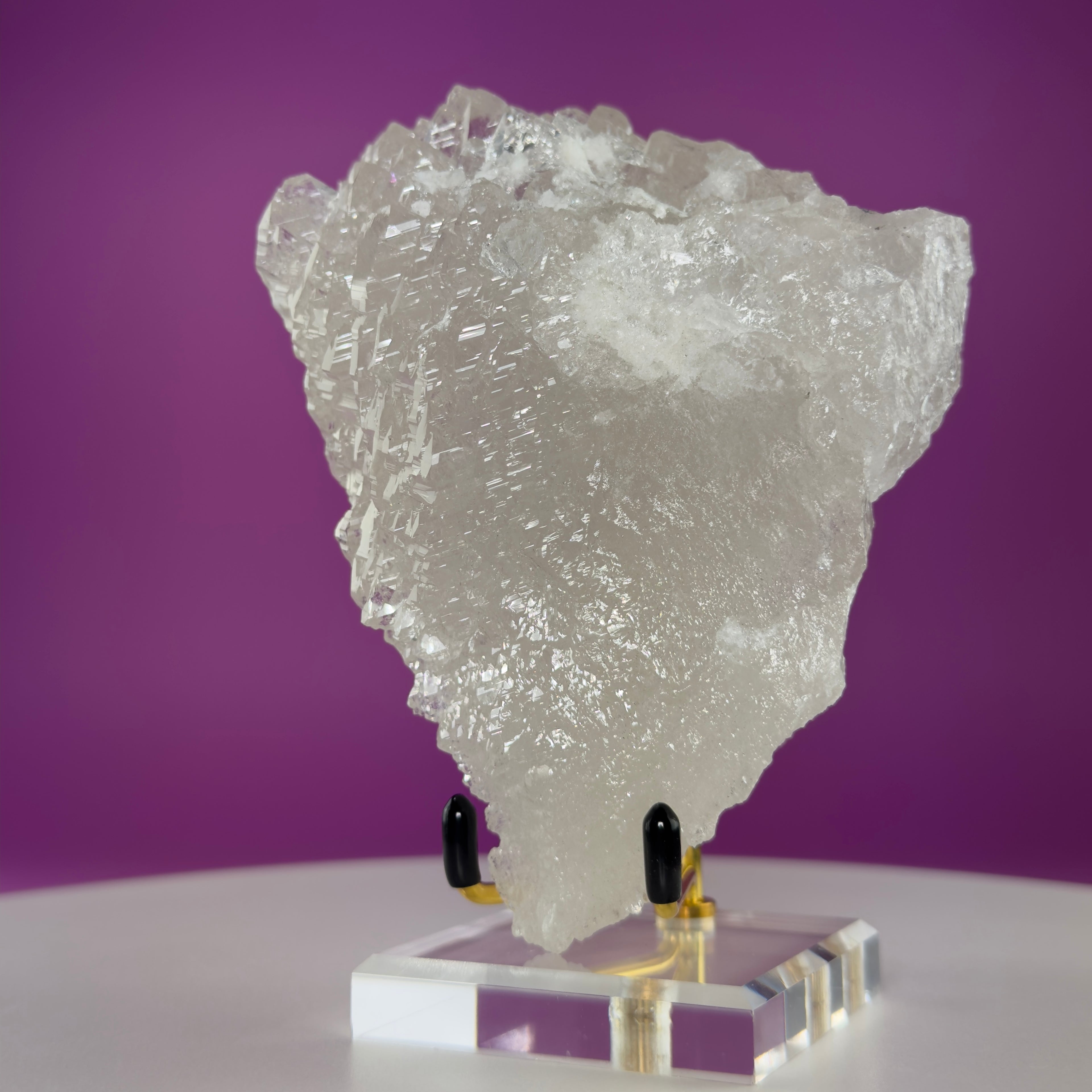 Collector Himalayan Elestial Quartz Cathedral Specimen • Skardu Pakistan • Large Natural Display Crystal with Stand