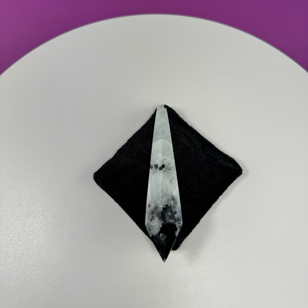 Rainbow Moonstone Scepter – Intuition & Spiritual Growth Crystal Tool