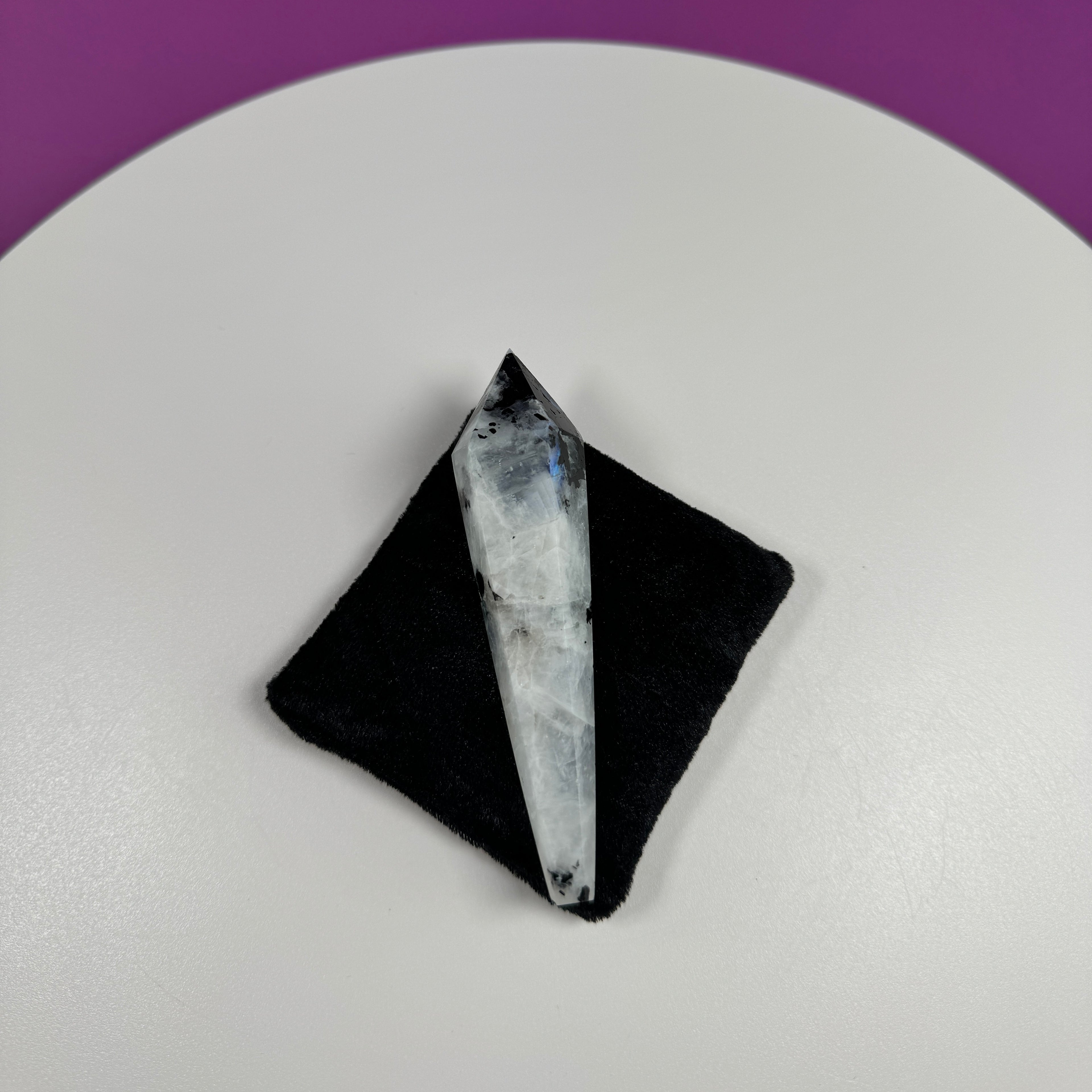 Rainbow Moonstone Scepter – Intuition & Spiritual Growth Crystal Tool