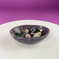 Lepidolite Bowl 351g – Madagascar Purple Crystal Dish