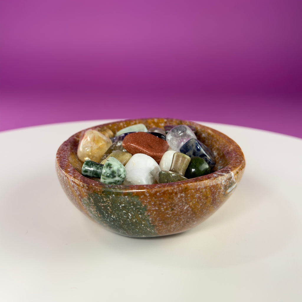 Ocean Jasper Bowl – Crystal Offering & Decorative Dish