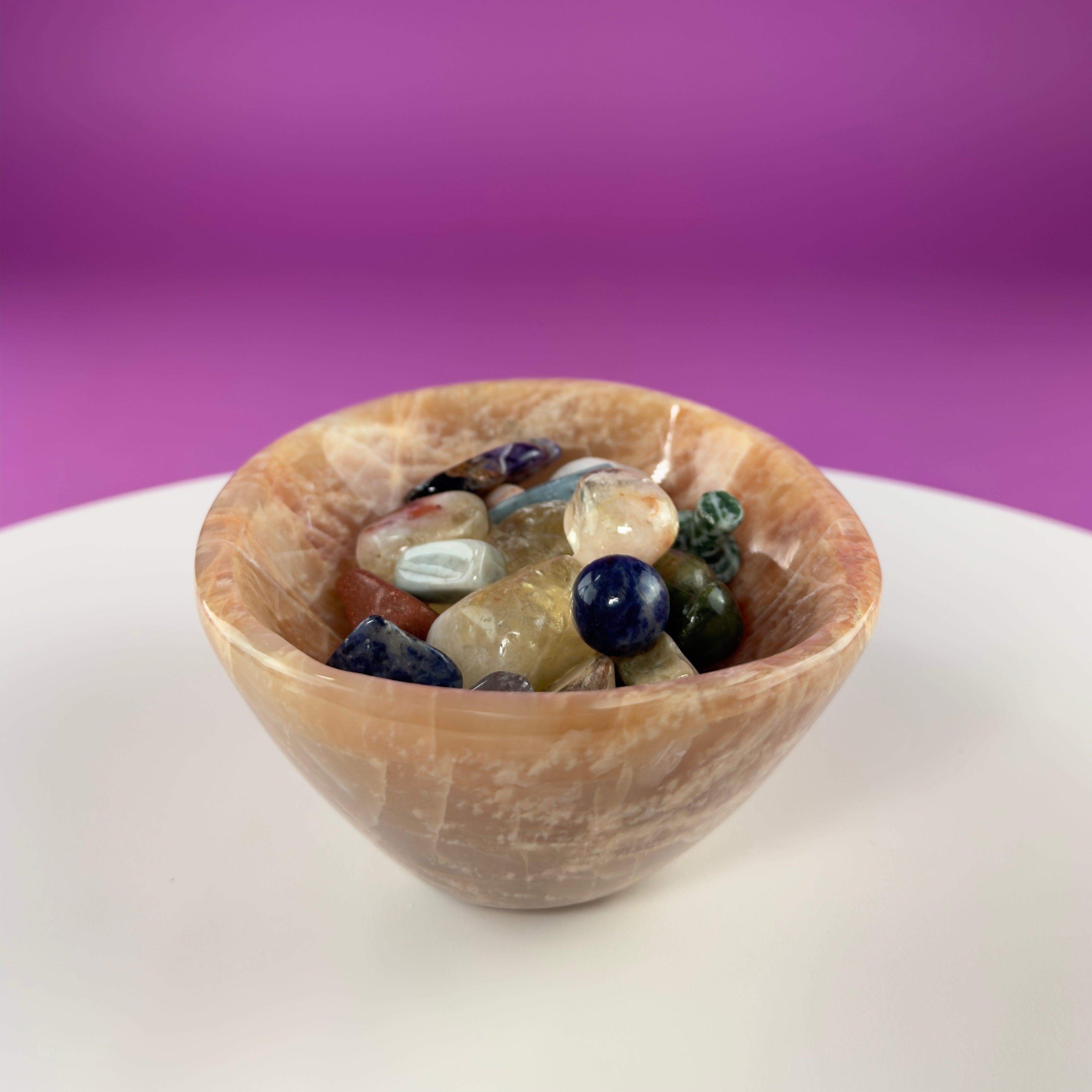 Moonstone Bowl | Crystal Charging & Ritual Offering Dish for Energy Work