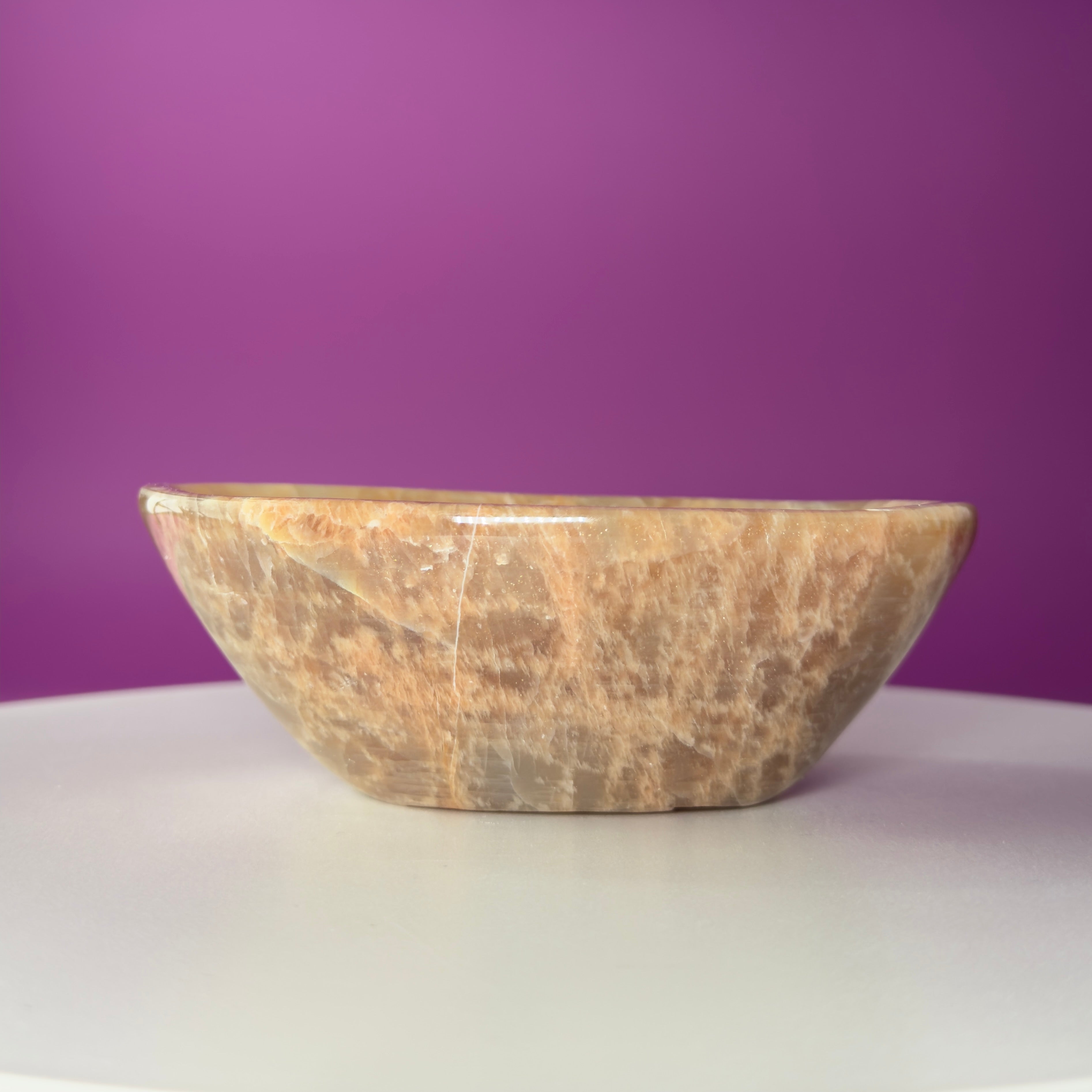 Moonstone Bowl | Crystal Charging & Ritual Offering Dish for Energy Work