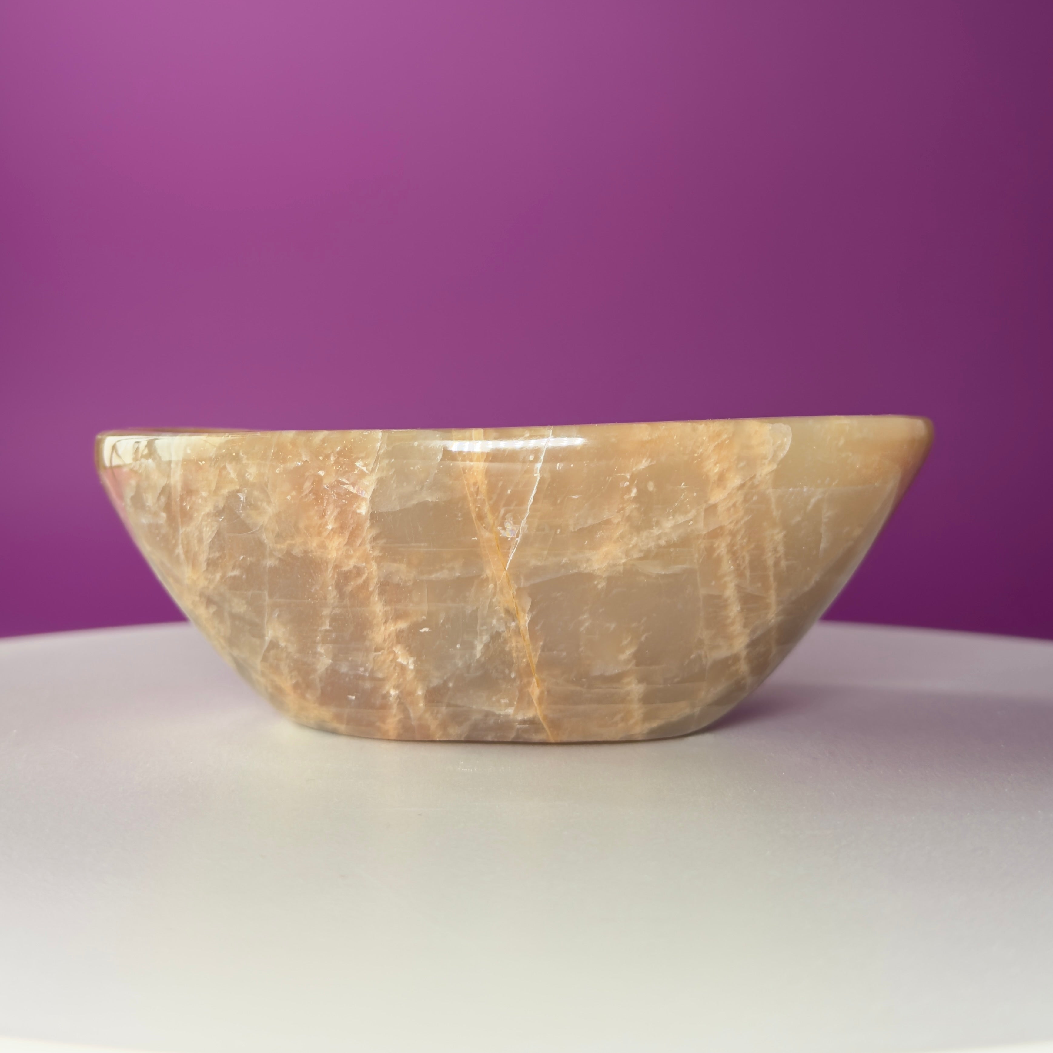 Moonstone Bowl | Crystal Charging & Ritual Offering Dish for Energy Work