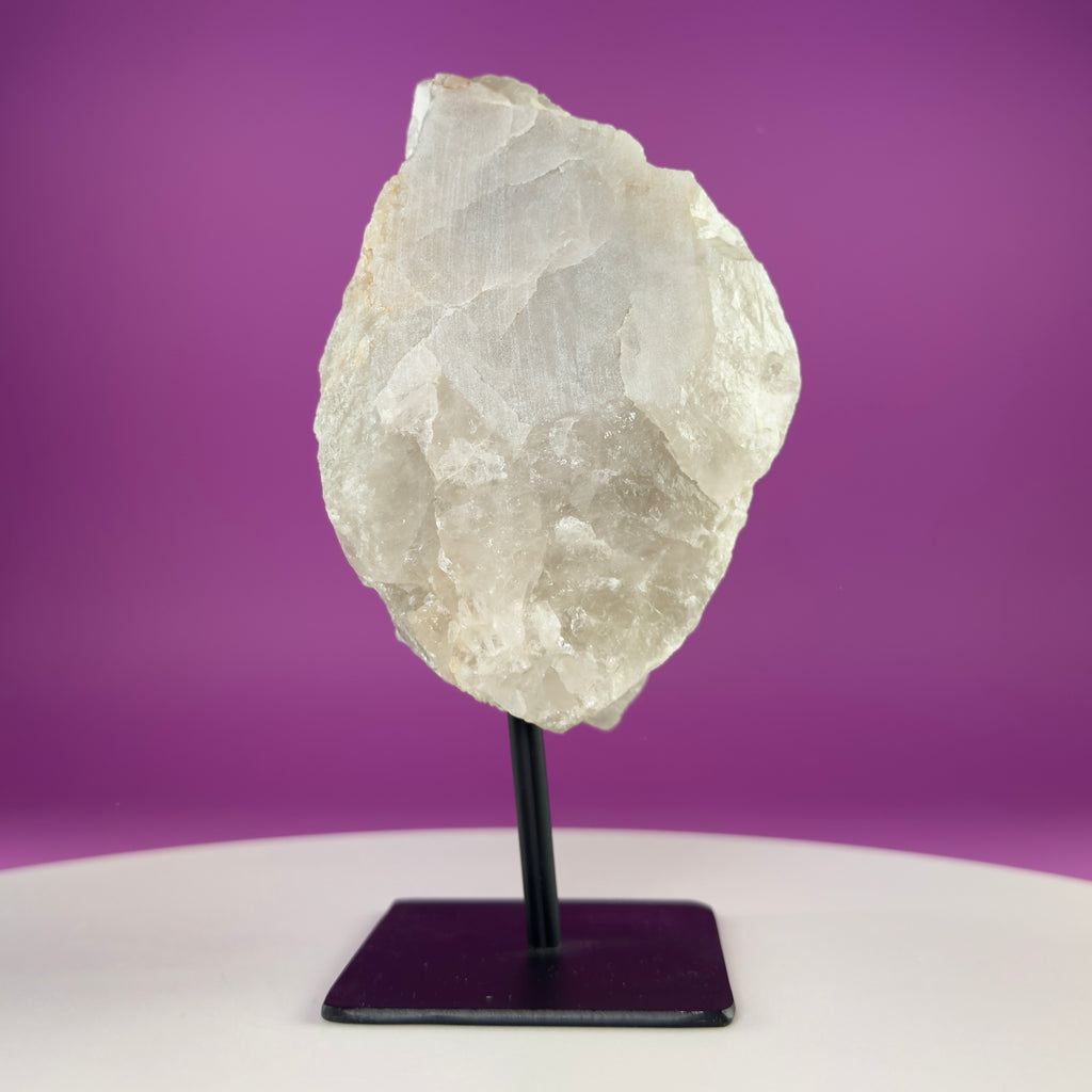 Black Tourmaline in Quartz Matrix on Stand, 1127g Akoni's Misfit Crystal