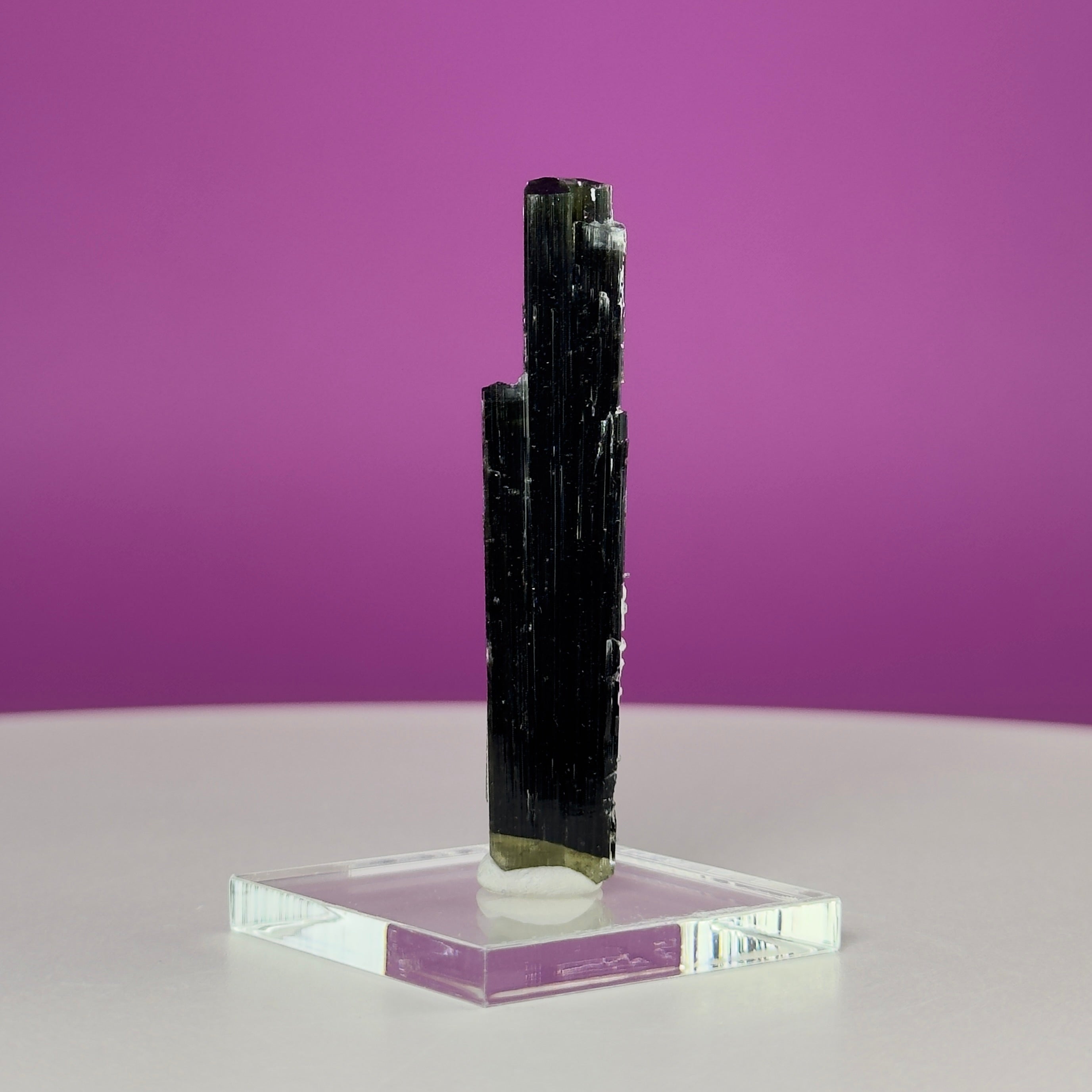 Stak Nala Tourmaline in Matrix Specimen – Pakistan Collector Crystal with Display Base