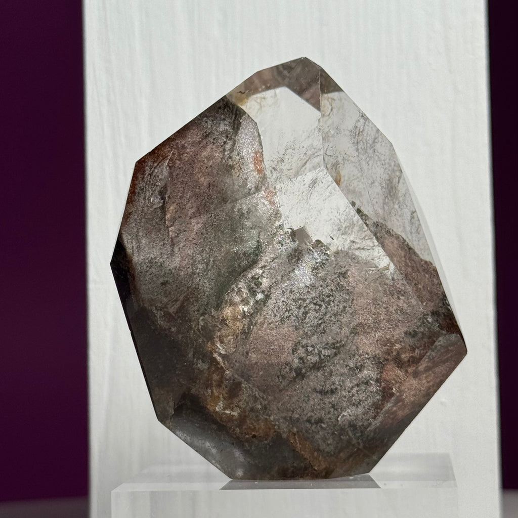 Garden Quartz Free Form 151g with Acrylic Base Scenic Inclusion Crystal