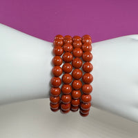 Red Jasper Beaded Bracelet 8mm – Grounding Strength & Stability