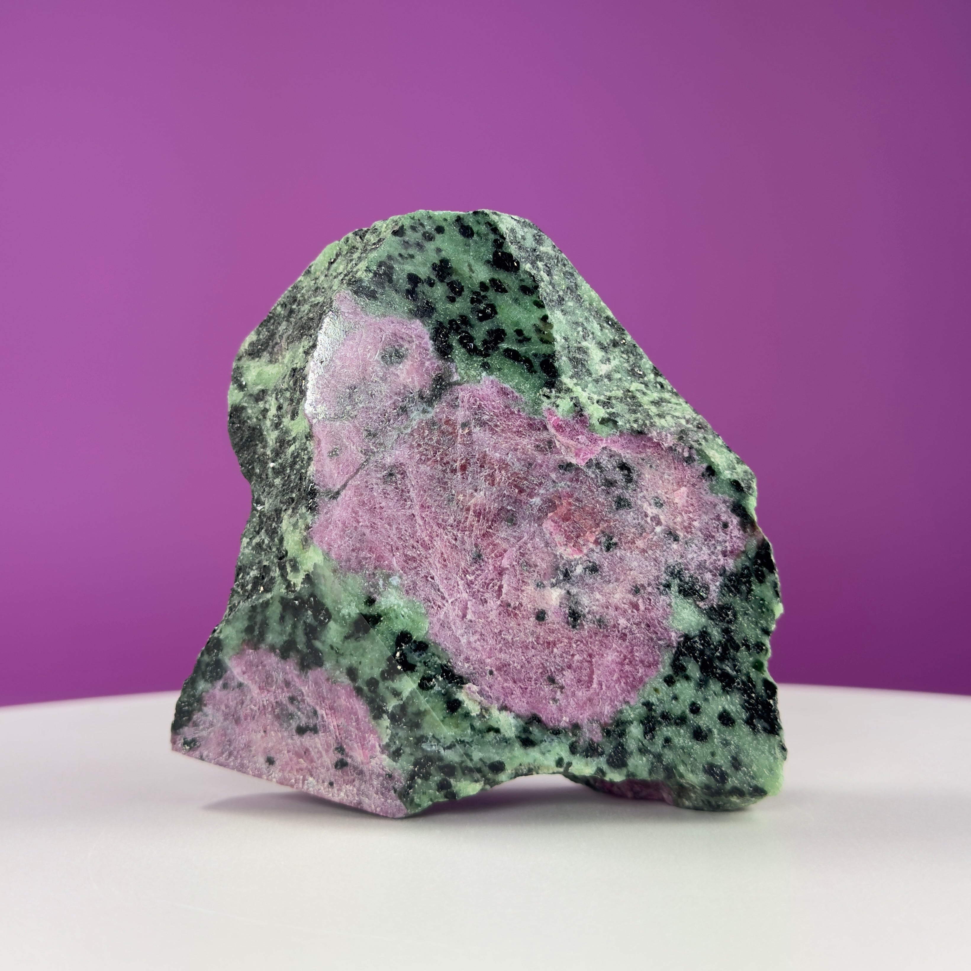 Ruby Zoisite Semi-Polished UV Reactive Specimen