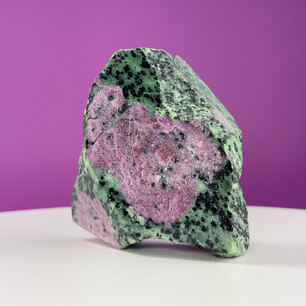 Ruby Zoisite Semi-Polished UV Reactive Specimen