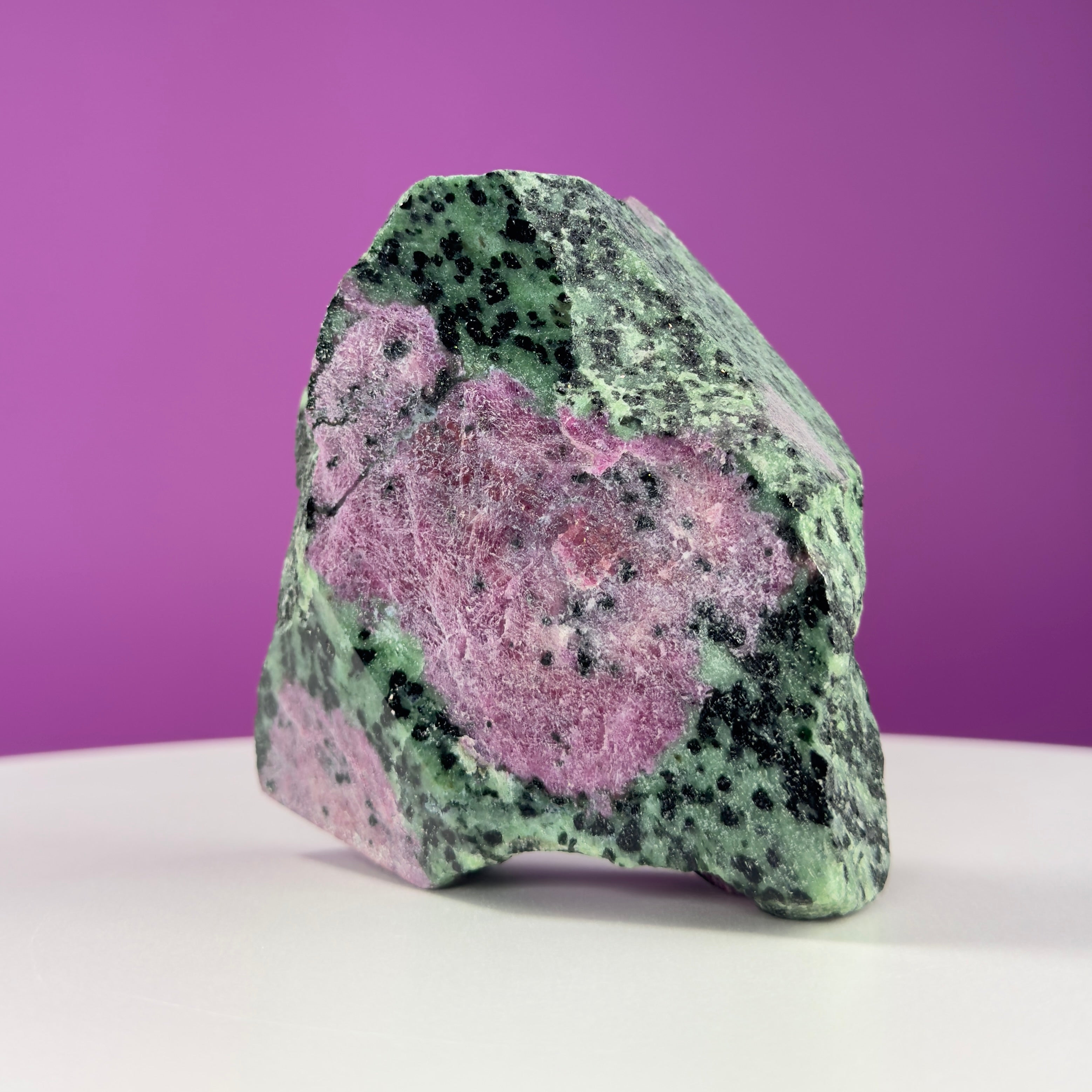 Ruby Zoisite Semi-Polished UV Reactive Specimen