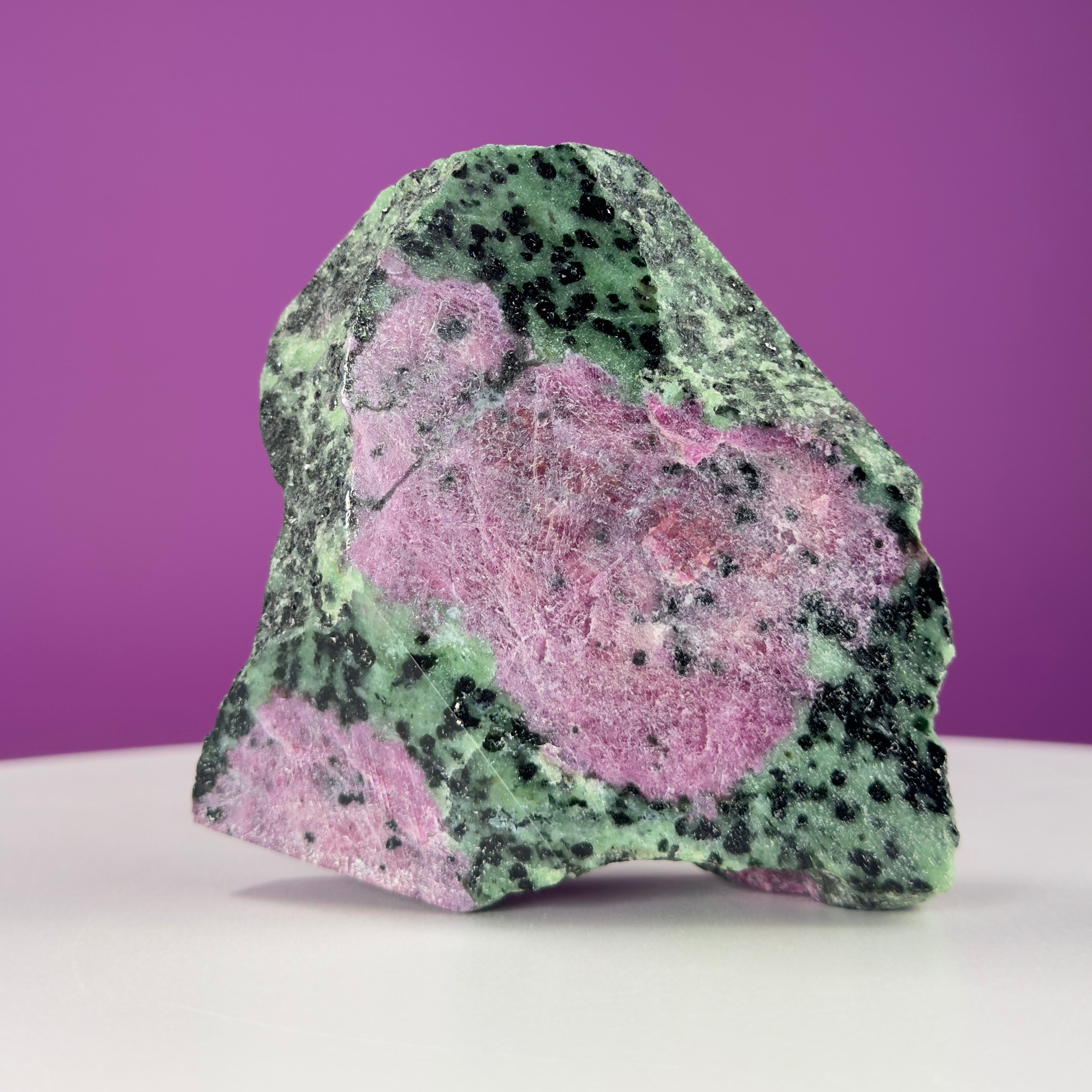 Ruby Zoisite Semi-Polished UV Reactive Specimen