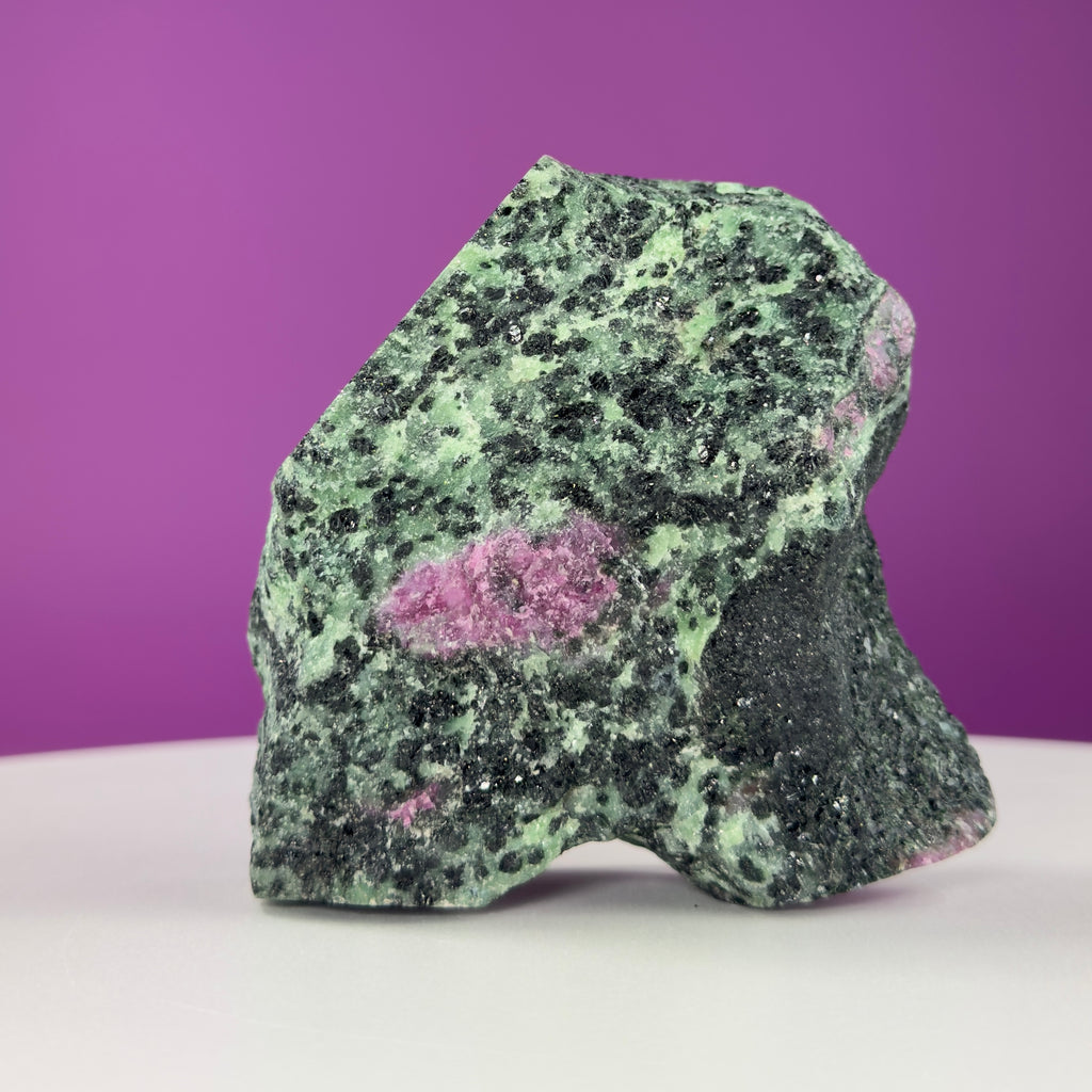 Ruby Zoisite Semi-Polished UV Reactive Specimen