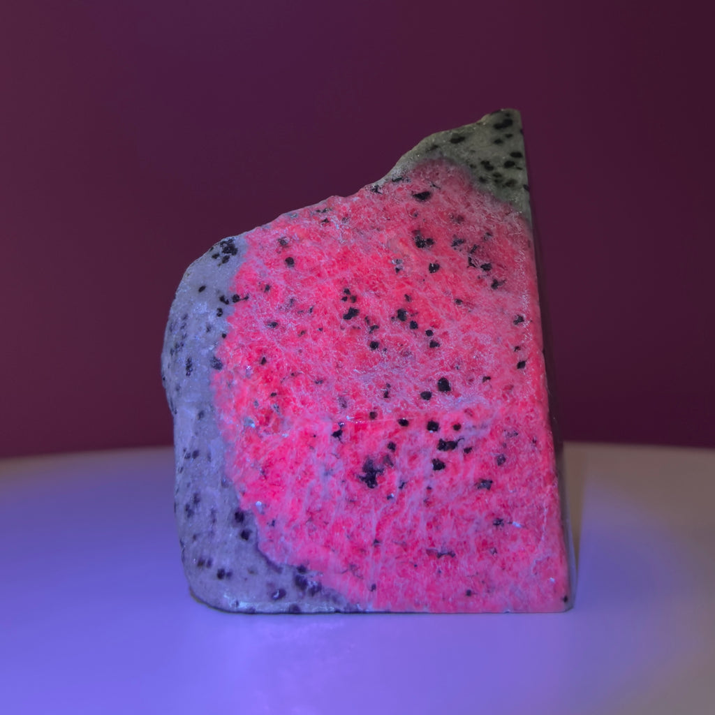 Ruby Zoisite UV Reactive Display Specimen