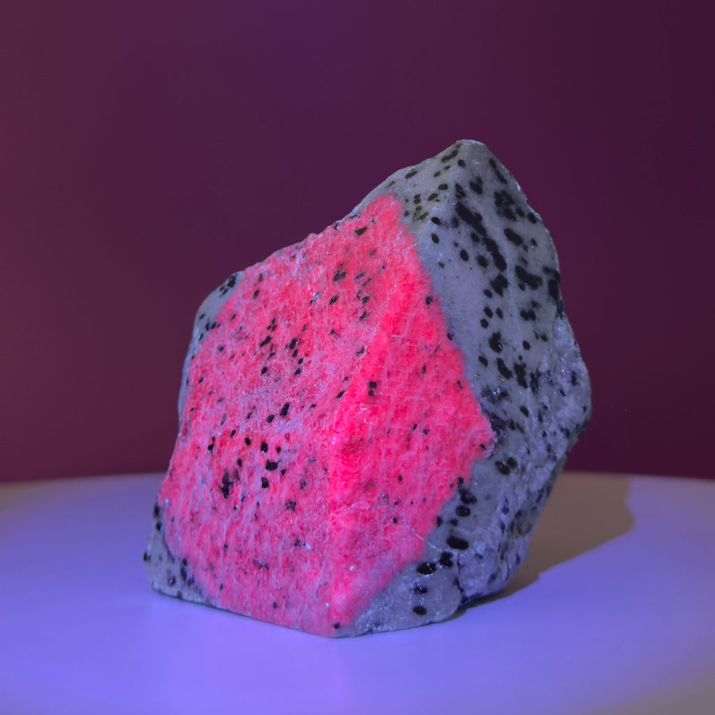 Ruby Zoisite UV Reactive Display Specimen