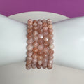 Natural Sunstone Bracelet – 6mm | Confidence, Joy & Energy Crystal Jewelry