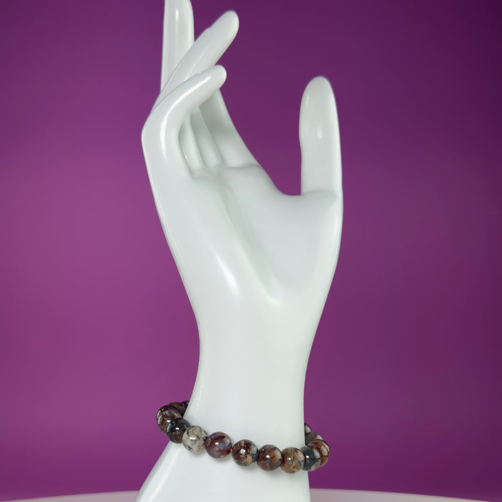 Pietersite 8mm Bracelet | Natural Storm Stone Crystal Beaded Bracelet