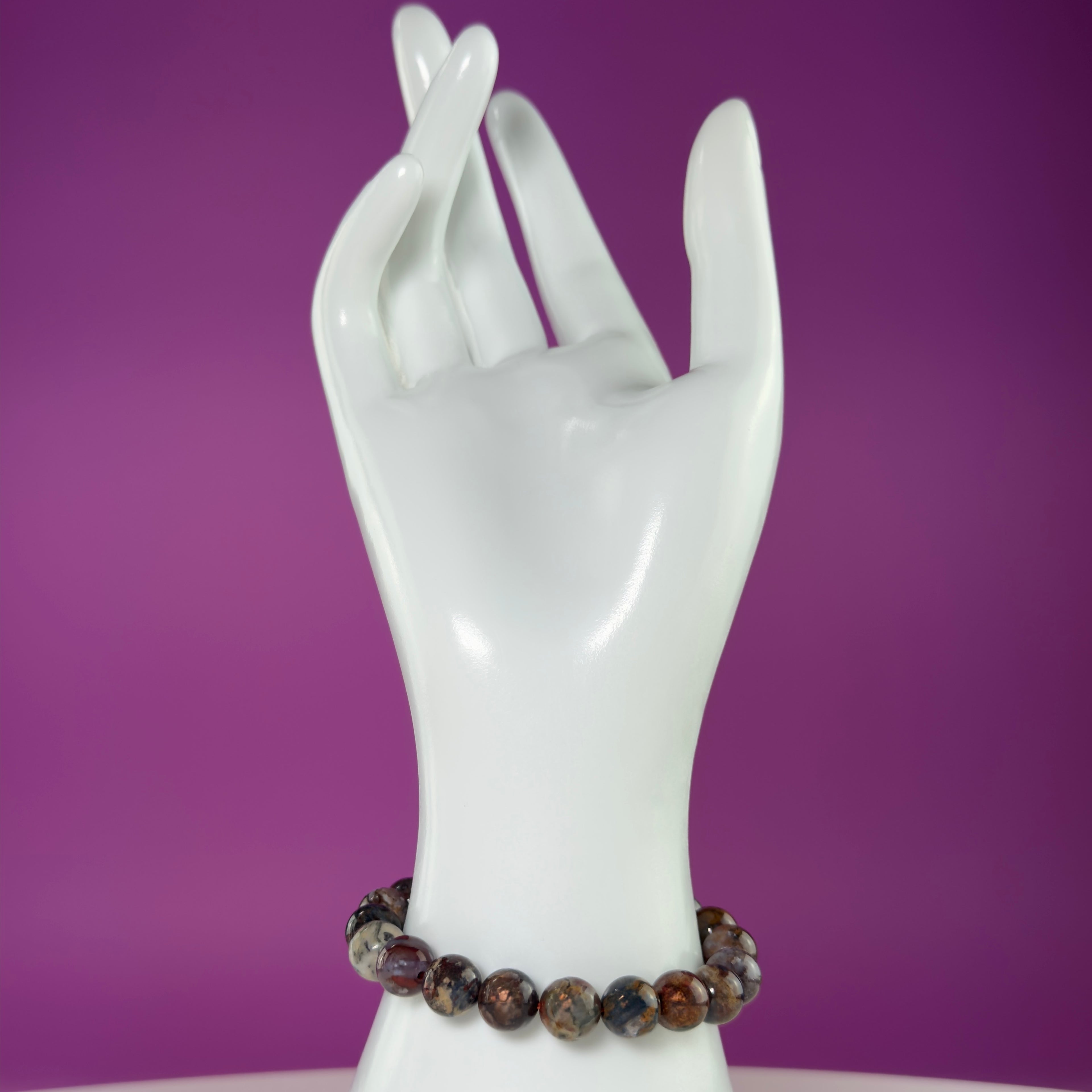 Pietersite 8mm Bracelet | Natural Storm Stone Crystal Beaded Bracelet