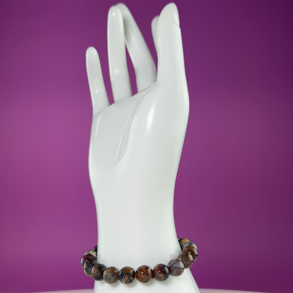 Pietersite 8mm Bracelet | Natural Storm Stone Crystal Beaded Bracelet