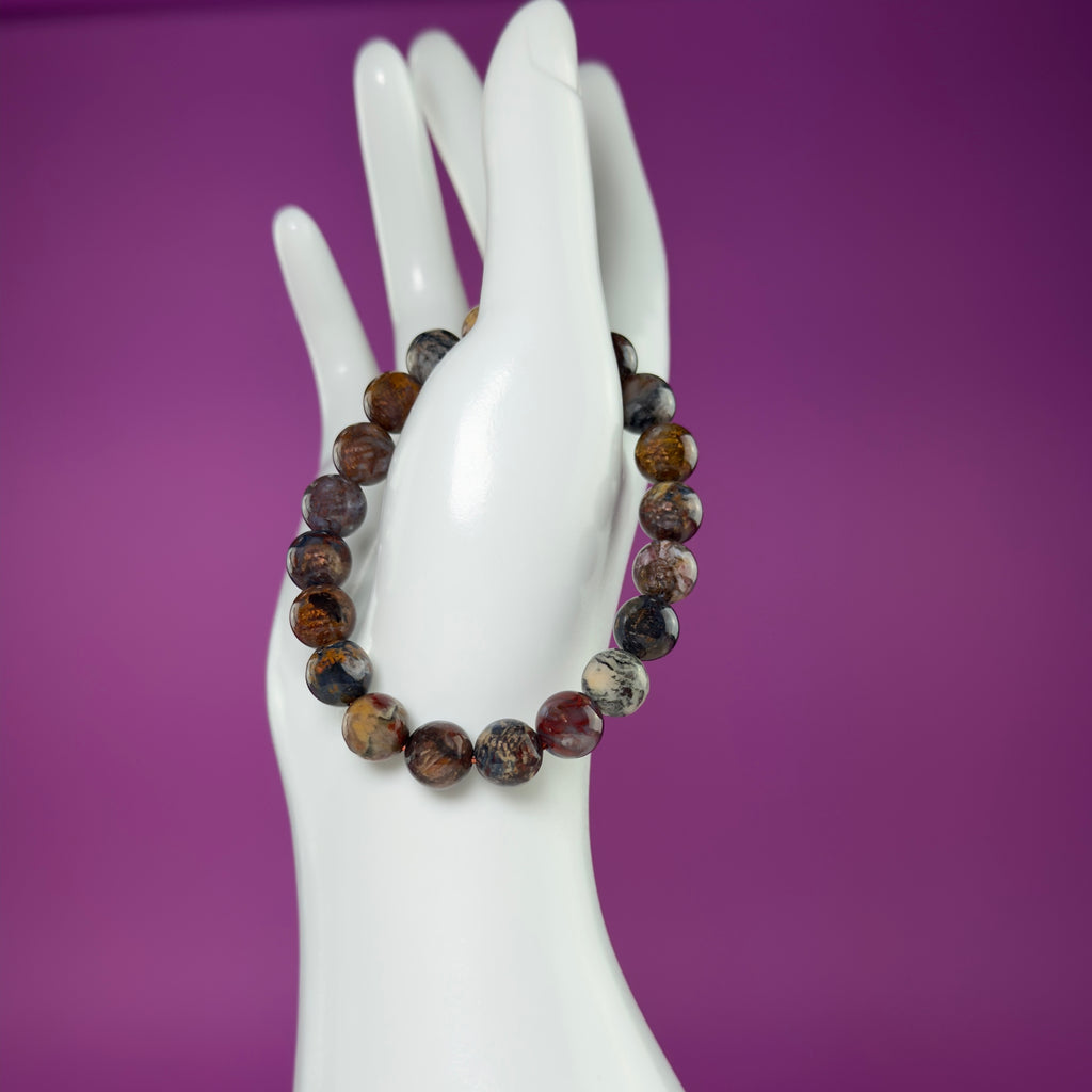 Pietersite 8mm Bracelet | Natural Storm Stone Crystal Beaded Bracelet