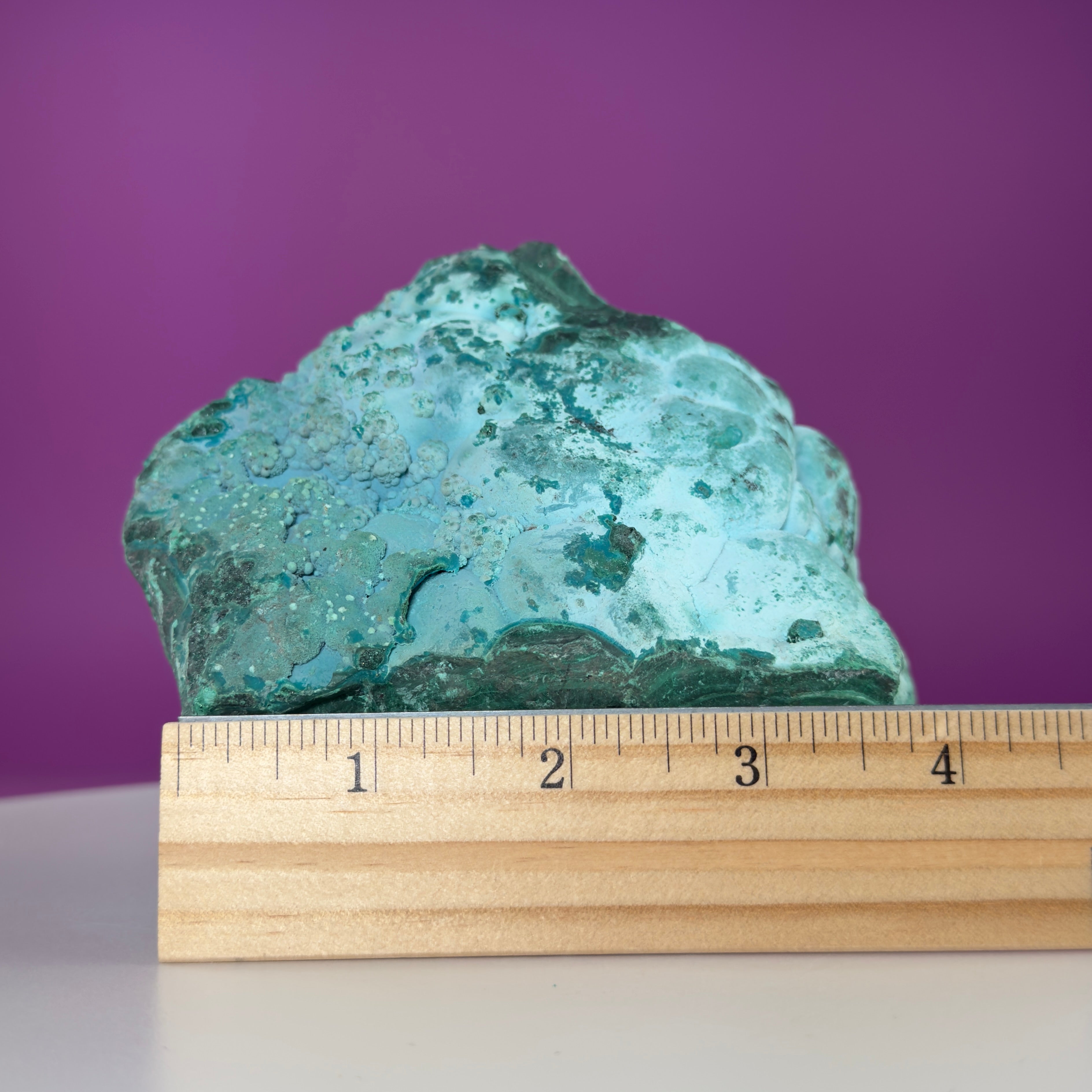Chrysocolla Malachite Mineral Specimen | Collector Crystal Display