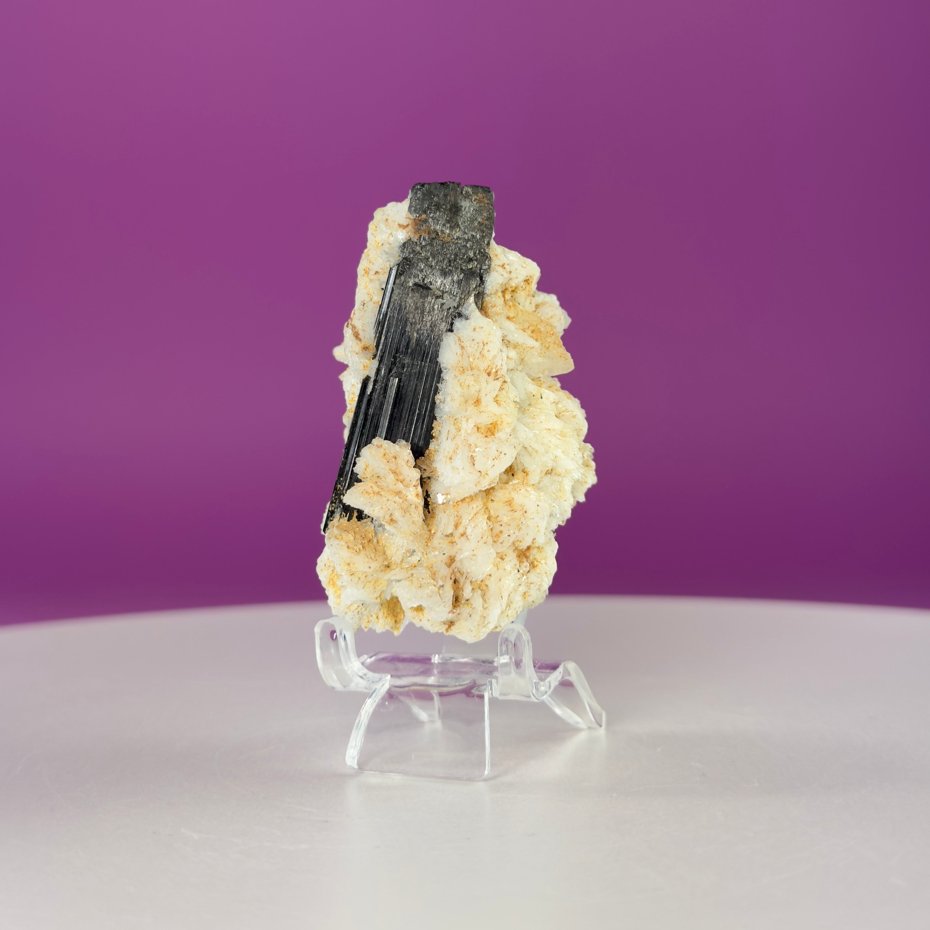 Black Tourmaline in Matrix from Skardu Pakistan with Acrylic Stand