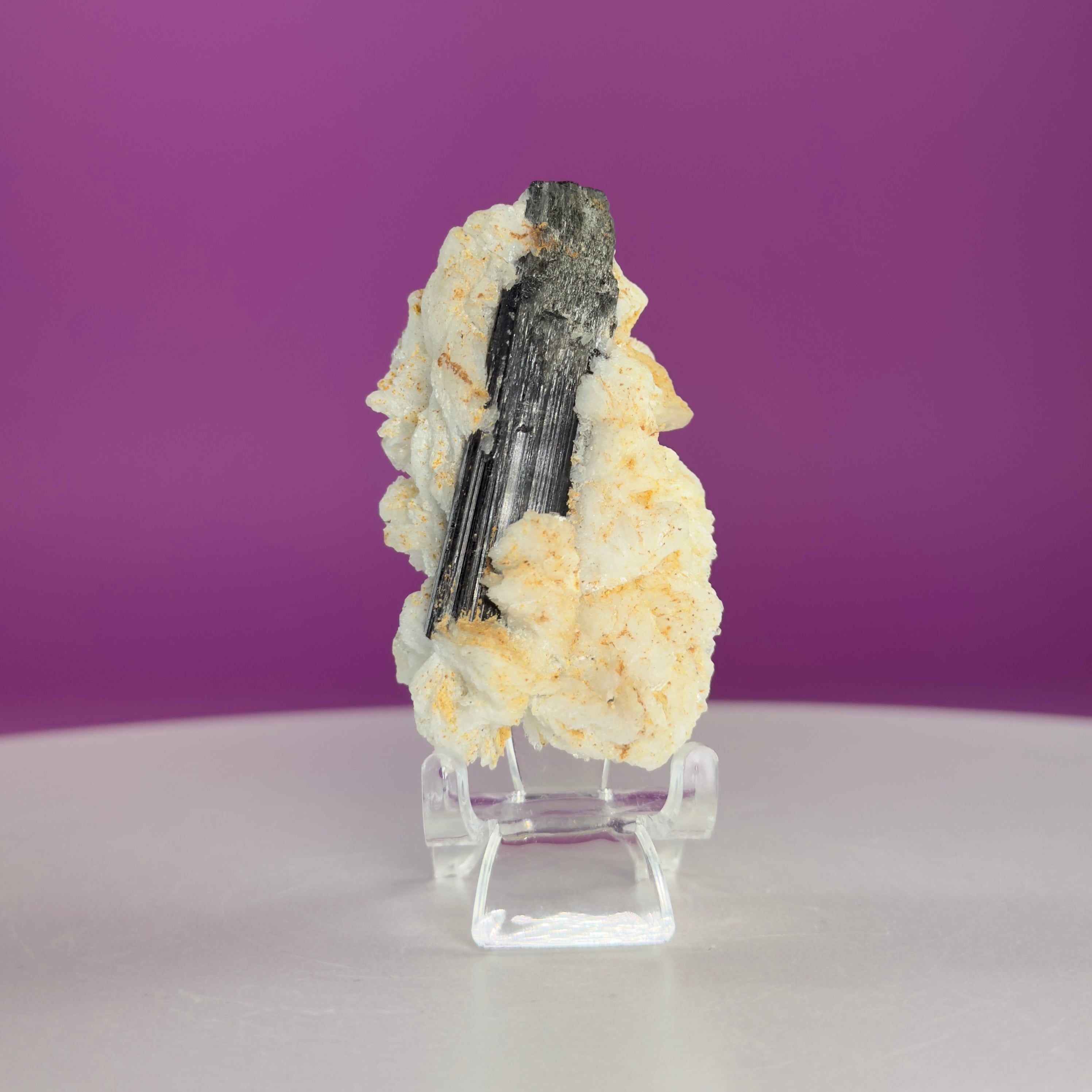 Black Tourmaline in Matrix from Skardu Pakistan with Acrylic Stand